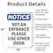 Signmission Not An Entrance Use Front Door OSHA Notice Sign, Aluminum, 18in W x 24in L, 2PK OS-2PACK-NS-A-1824-V-15153 - alternate 3